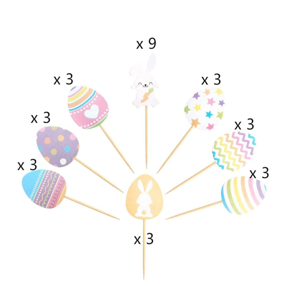 Easter Cupcake Toppers, 30pcs - Picture 6 of 10